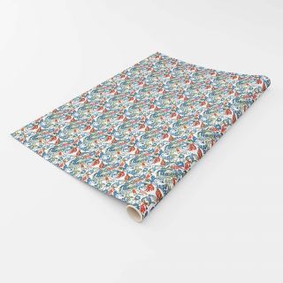 Flower-Cheerful-Summer-Blue-Red-White